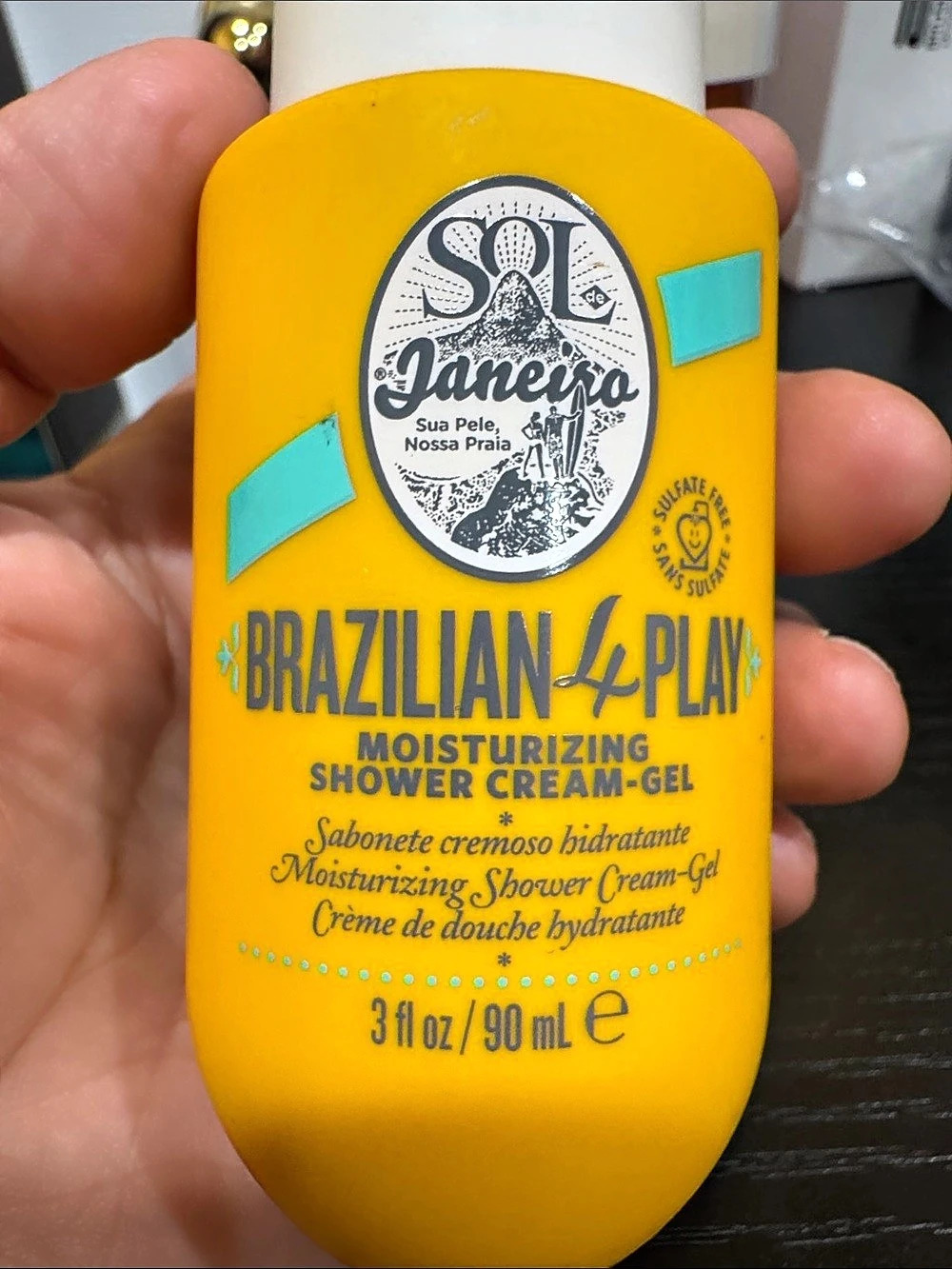 Sol de Janeiro Brazilian 4 Play Moisturizing Shower Cream-Gel 3 fl oz Shower